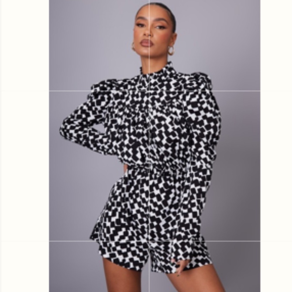 Monochrome romper